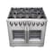Forno Capriasca 36In. Freestanding French Door Dual Fuel Range FFSGS6387-36 - alternate 2